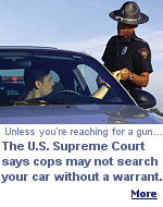 Ending 30 years of abuse of power by police who mis-interpreted a prevous ruling, the Supreme Court sharply limited the ability of police to search your car.